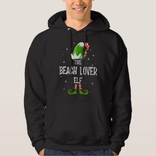 The Beach Lover Elf Family Matching Group Christma Hoodie
