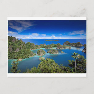 The beach secret paradise islands postcard