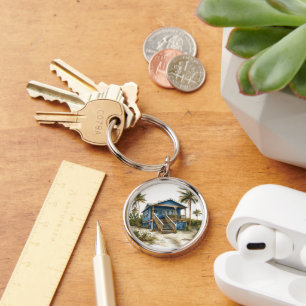 The Beach Shack - Home at the Beach Keychain