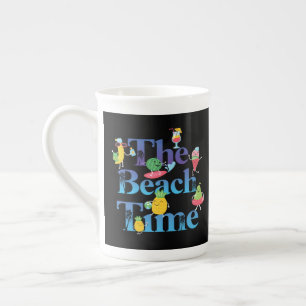 The Beach Time  Bone China Mug