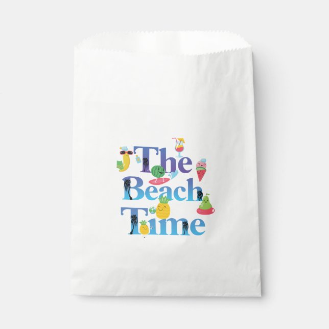 The Beach Time Favour Bag (Front)