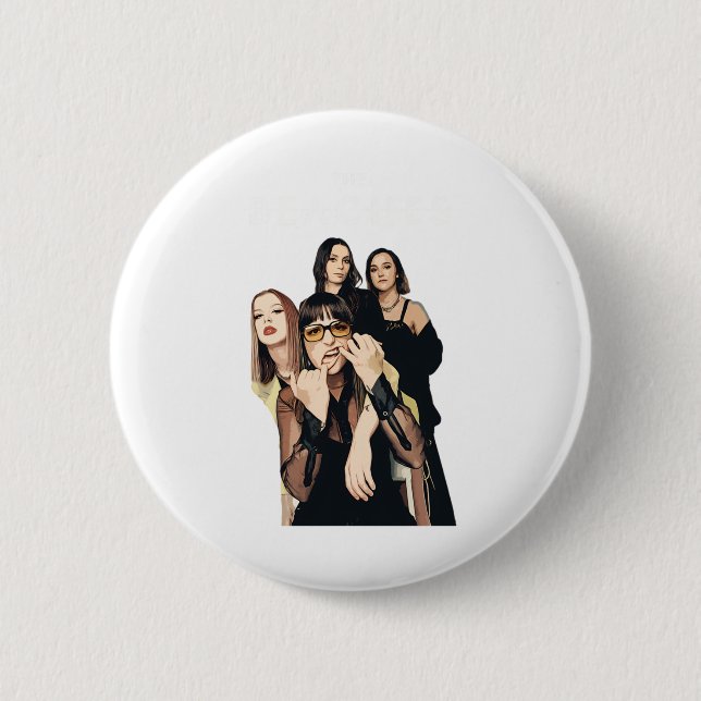 The Beache's Band Artwork Sticker  2 Inch Round Button (Front)