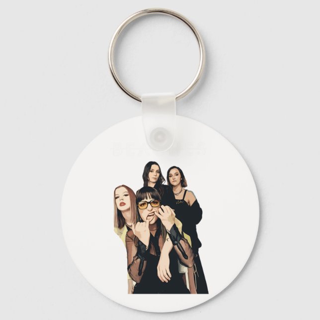 The Beache's Band Artwork Sticker  Keychain (Front)