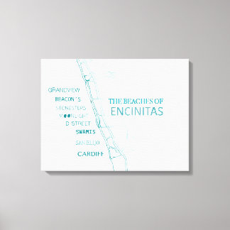 The Beaches of Encinitas Canvas Print