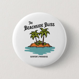 The beachside bliss 2 inch round button