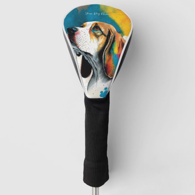 The Beagle Dog - Composition 006 Golf Head Cover (Front)