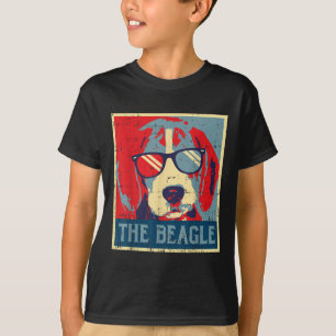 The Beagle Obama Poster Vintage Animal Pet Hound D T-Shirt