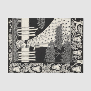The Beale Isoud at Joyous Gard, Aubrey Beardsley Tissue Paper