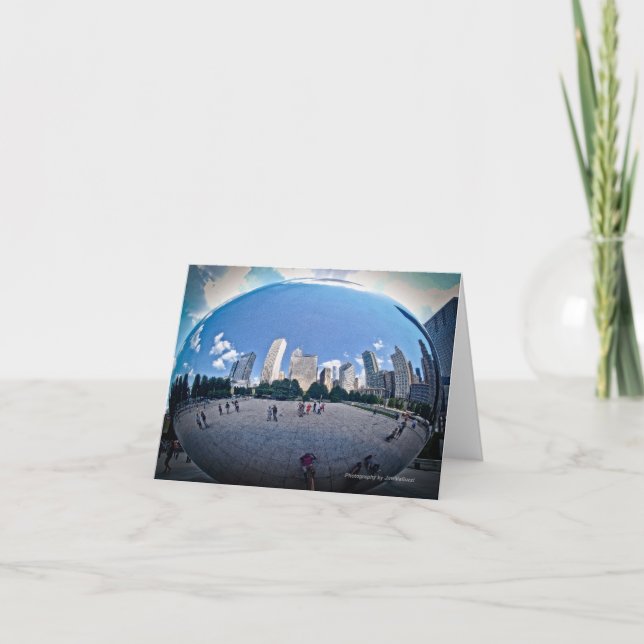 "The Bean" - Millennium Park Chicago Card (Front)