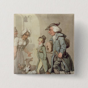 The Bear and Bear Leader 2 Inch Square Button