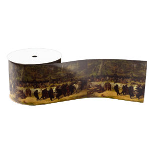 The Bear Dance, 1870 by William Holbrook Beard Grosgrain Ribbon