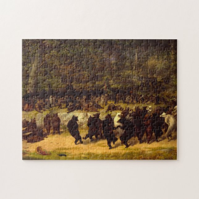 The Bear Dance, 1870 by William Holbrook Beard Jigsaw Puzzle (Horizontal)