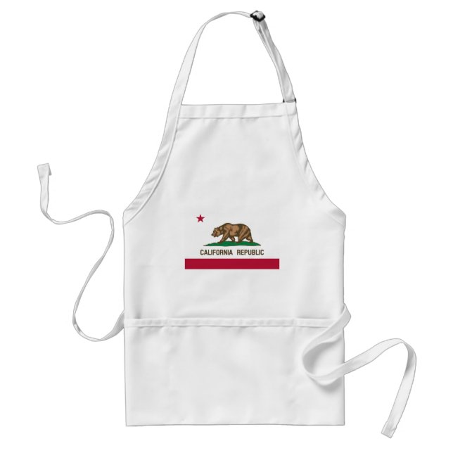 The Bear Flag - Flag of the State of California Standard Apron (Front)