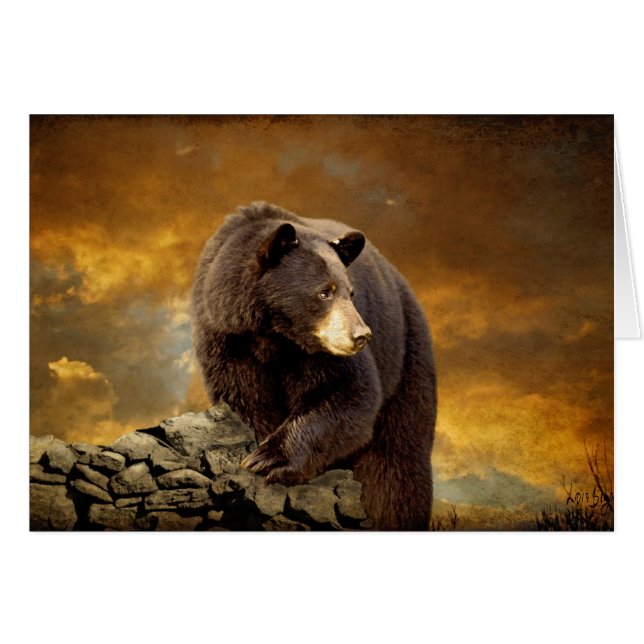 The Bear Went Over The Mountain - Blank Card (Front Horizontal)