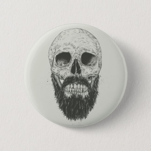 The beard is not dead 2 inch round button (Front)