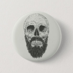 The beard is not dead 2 inch round button