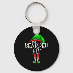 The Bearded Elf Family Matching Group Christmas Be Keychain