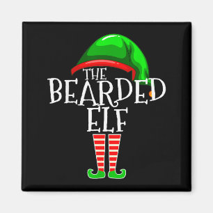 The Bearded Elf Family Matching Group Christmas Be Magnet