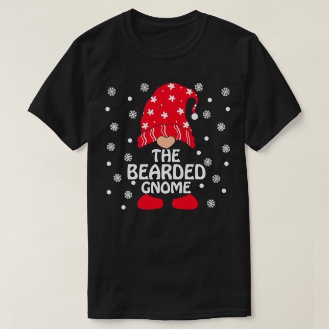 The Bearded Gnome Matching Family 8 T-Shirt (Design Front)