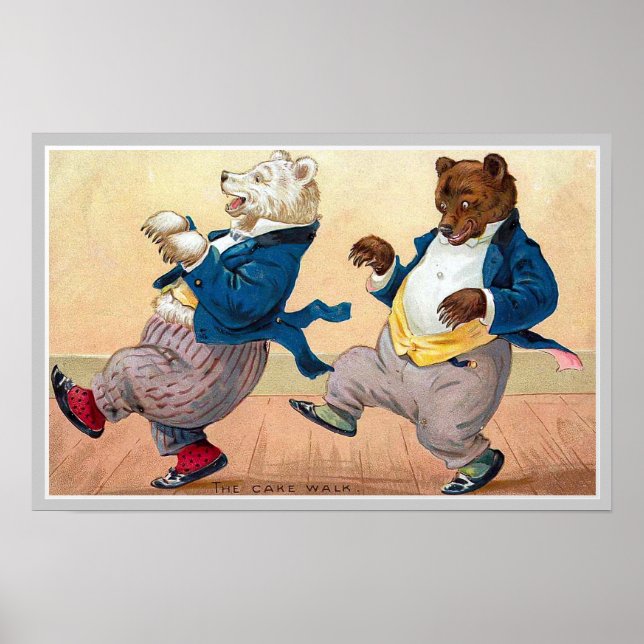 "The Bears' Cakewalk" Vintage Poster (Front)
