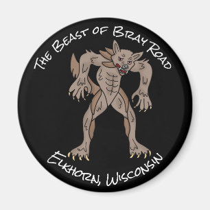 The Beast of Bray Road Wisconsin Werewolf Magnet
