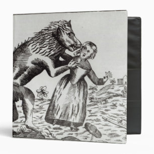 The Beast of Gevaudan Attacking a Young Girl Binder