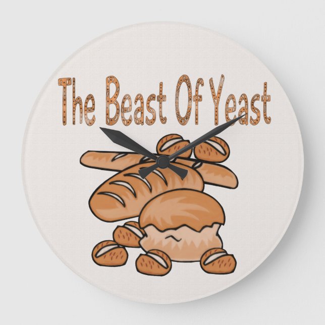 The Beast of Yeast Large Clock (Front)