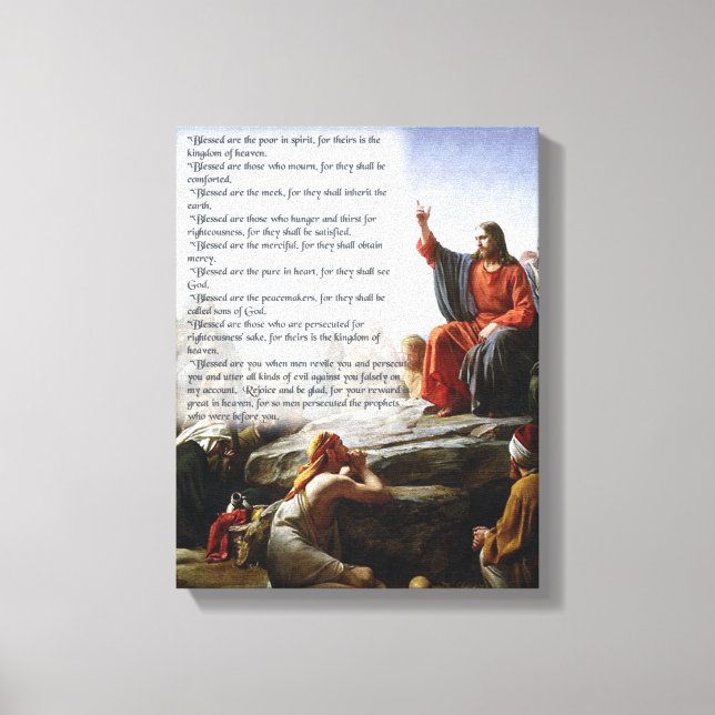 THE BEATITUDES CANVAS PRINT (Front)