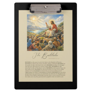 The Beatitudes Matthew 5:3–12 Sermon on the Mount Clipboard