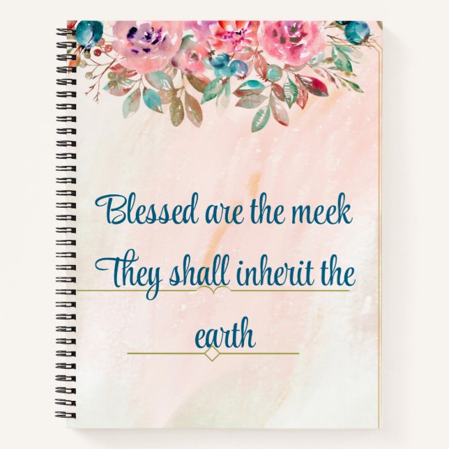 The Beatitudes Religious  Notebook (Front)