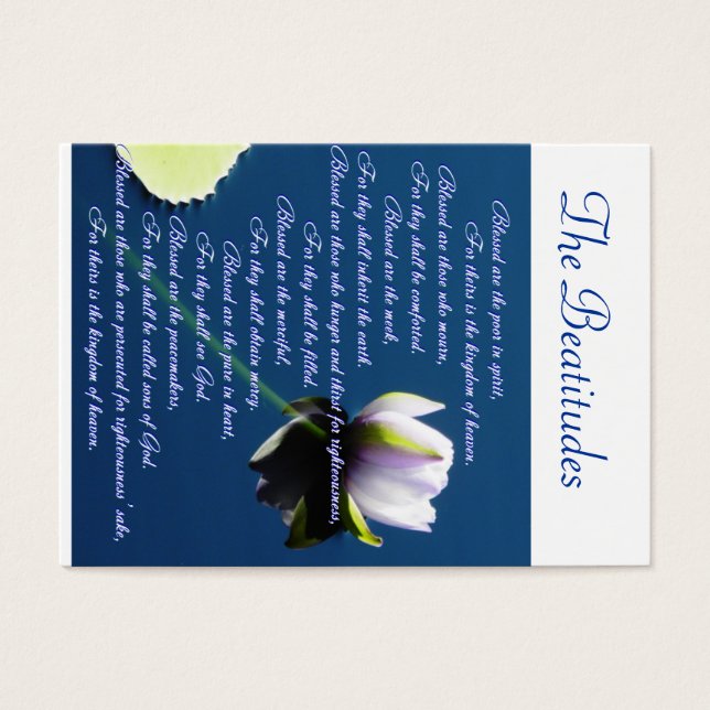 The Beatitudes sharing (Front)