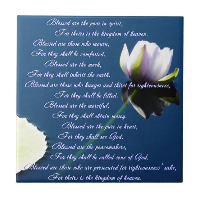 The Beatitudes Tile (Front)