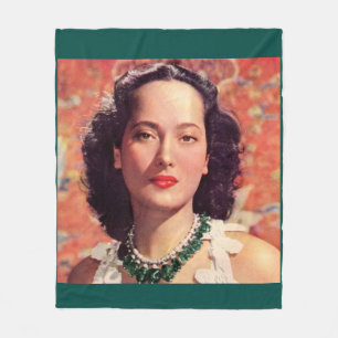 the beauteous Merle Oberon Fleece Blanket