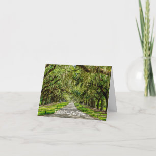 The Beautiful Avenue Of Oaks Thinking Of You Card