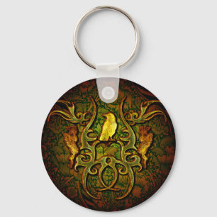 The beautiful crow keychain