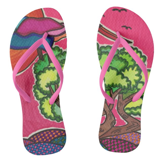 The beautiful day flip flops (Footbed)