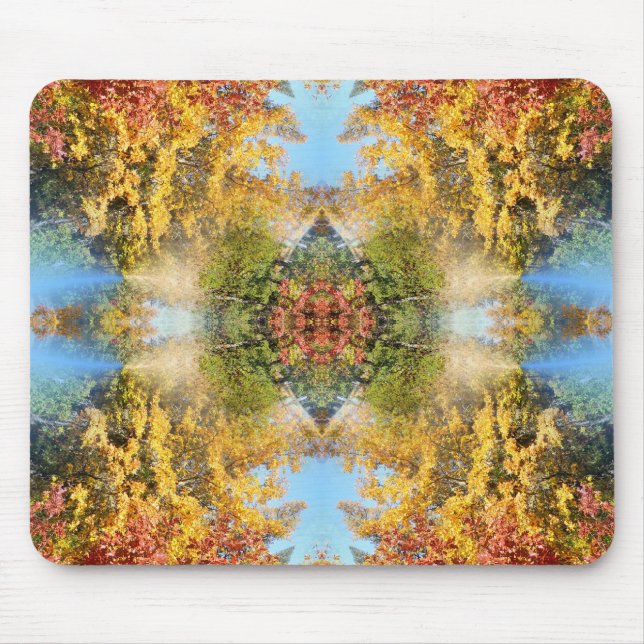 The beautiful forest in Autumn... Mouse Pad (Front)