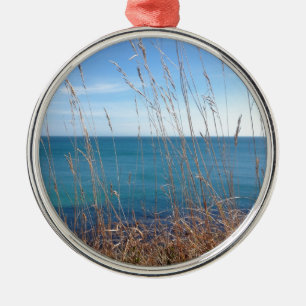 The beautiful Grass and Sea Metal Ornament