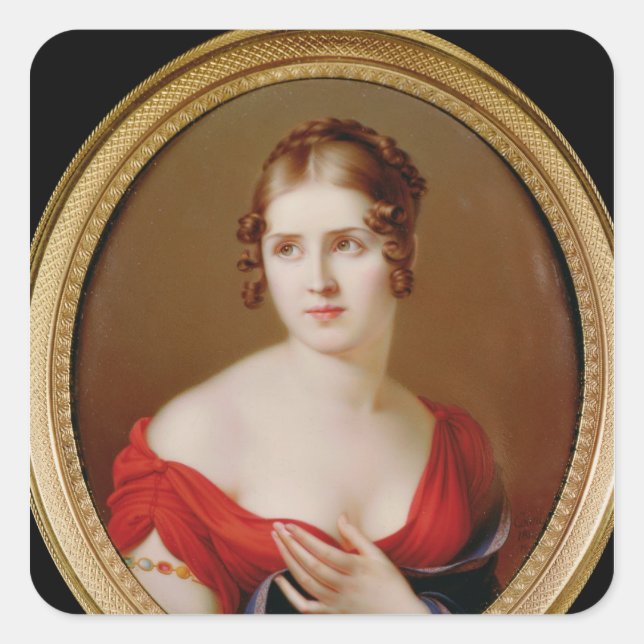 The Beautiful Greek Square Sticker (Front)