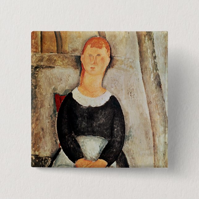 The Beautiful Grocer 2 Inch Square Button (Front)