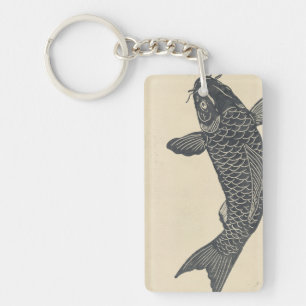 the beautiful koi fish in the sea keychain