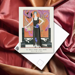 The Beautiful Lady without Mercy by George Barbier Postcard