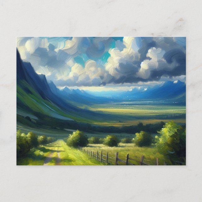 The Beautiful Land,  Postcard (Front)