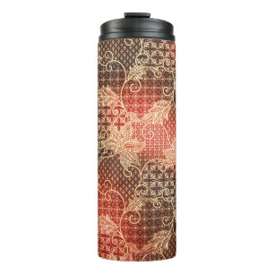 The beautiful of art Malaysian and Indonesian Bati Thermal Tumbler