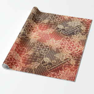 The beautiful of art Malaysian and Indonesian Bati Wrapping Paper