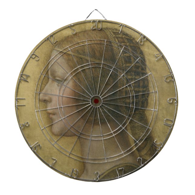 The Beautiful Princess (by Leonardo da Vinci) Dartboard (Front)