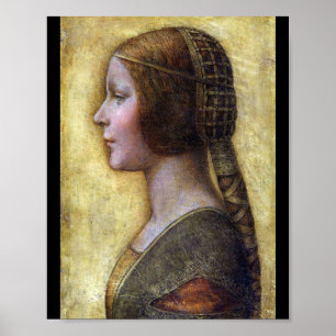 The Beautiful Princess, Leonardo da Vinci Poster