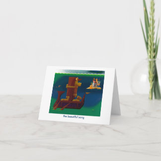 the beautiful song -notecard card