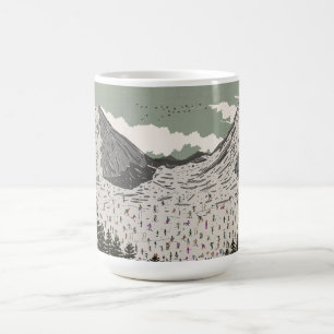 The Beautiful Winter Ski Landscape Magic Mug