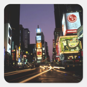 The beauty colour and energy of famous Times Square Sticker